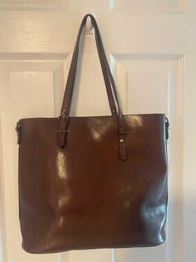 Faux leather purse